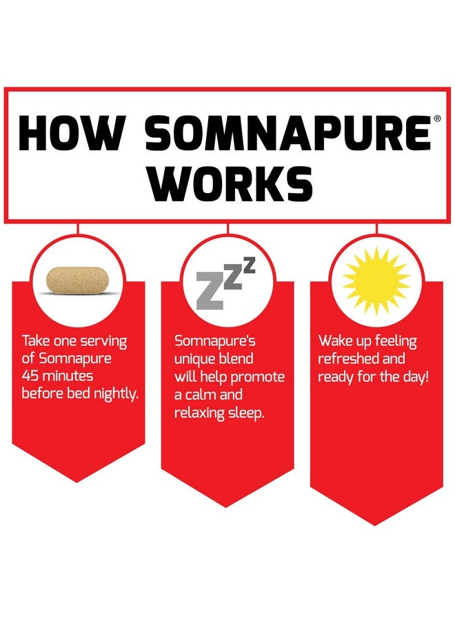 Force Factor Force Factor Somnapure, 3-Pack, Sleep Support for Adults for Occasional Sleeplessness with Melatonin & Valerian, Non-Habit-Forming Sleeping Pills, Fall Asleep Faster, Wake Up Refreshed, 90 Tablets  - Image 5