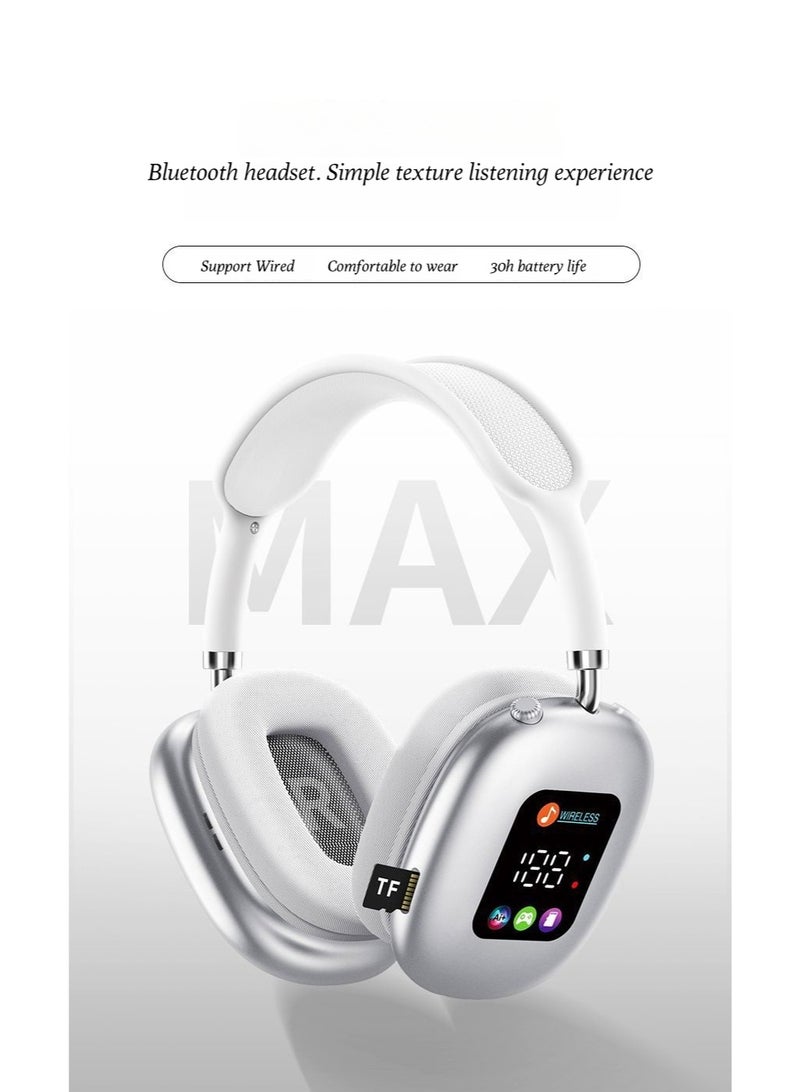 2026 model  wireless Bluetooth headphones - smart color screen, Bluetooth headphones with high sound quality and long battery life - Image 2