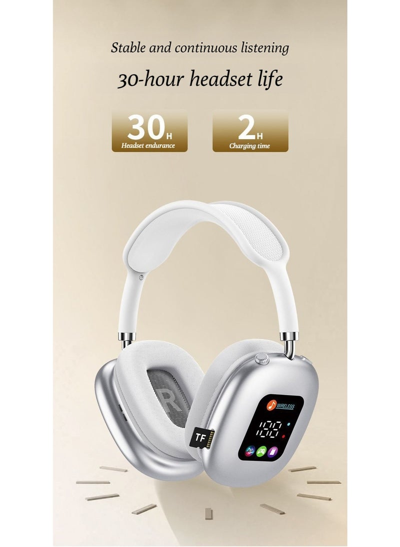 2026 model  wireless Bluetooth headphones - smart color screen, Bluetooth headphones with high sound quality and long battery life - Image 4