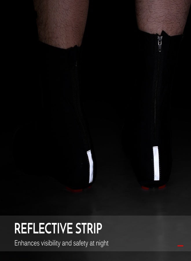 BOODUN Cycling Shoes Cover Zippered Bicycle Overshoes Easy Wear on Take Off for Men Women Road Mountain Bike Booties - Image 4