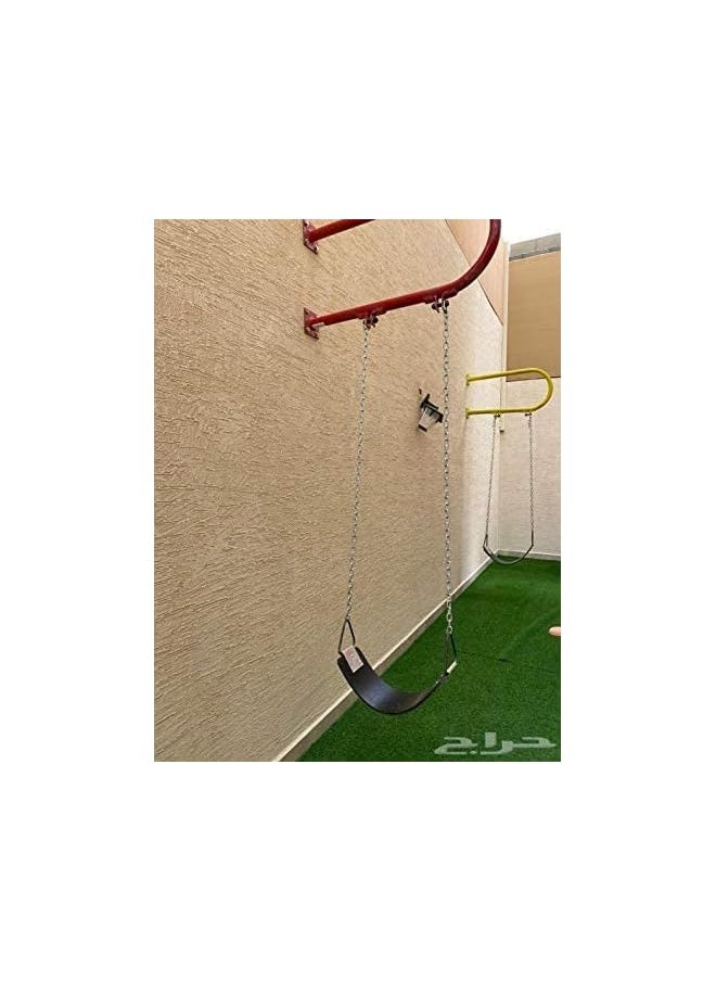 Swing Wall Iron With Swing Seat And Chains For Outdoor Activity Yellow Color - pzsku/Z8823AA184BBA292C497AZ/45/_/1704697980/6a29c602-680b-4d4c-a42d-1560bcc1d137