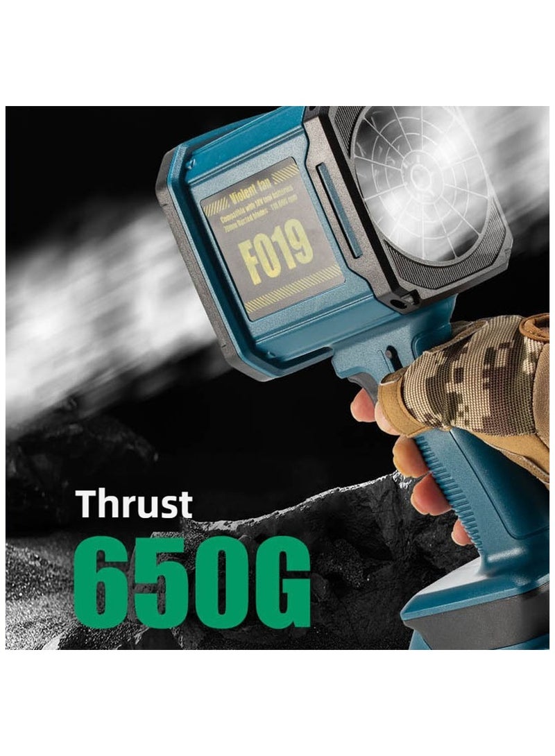 BlueFire Violent Fan F019 Cordless Turbo Jet Fan – 1000W Powerful Turbine Air Blower with Adjustable Wind Speed up to 45 m/s, 18V Li-Ion Battery Compatible with Makita/Bosch/Milwaukee/Dewalt – Portable Electric Air Duster for Keyboard, Computer, Car Cleaning, Camping & Outdoor Use - Image 4