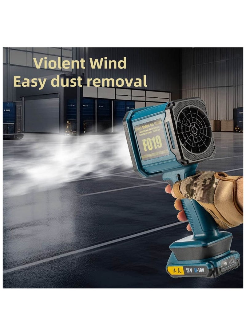 BlueFire Violent Fan F019 Cordless Turbo Jet Fan – 1000W Powerful Turbine Air Blower with Adjustable Wind Speed up to 45 m/s, 18V Li-Ion Battery Compatible with Makita/Bosch/Milwaukee/Dewalt – Portable Electric Air Duster for Keyboard, Computer, Car Cleaning, Camping & Outdoor Use - Image 5
