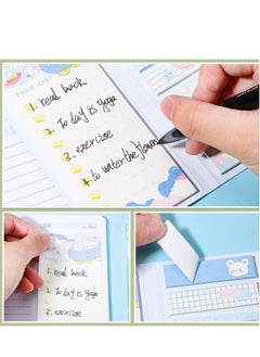 KASTWAVE 4 Pack Lovely Sticky Notes Set, 960 Sheets Color Pads Divider Sticky Notes with Bookmark Index, Suitable for Annotating Books, Office & School Study Supplies  - Image 5