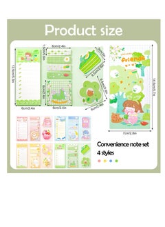 KASTWAVE 4 Pack Lovely Sticky Notes Set, 960 Sheets Color Pads Divider Sticky Notes with Bookmark Index, Suitable for Annotating Books, Office & School Study Supplies  - Image 2
