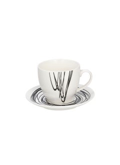 Tognana COFFEE CUP W/ SAUCER CC 80 METROPOLIS GRAPHIC ART  - Image 1