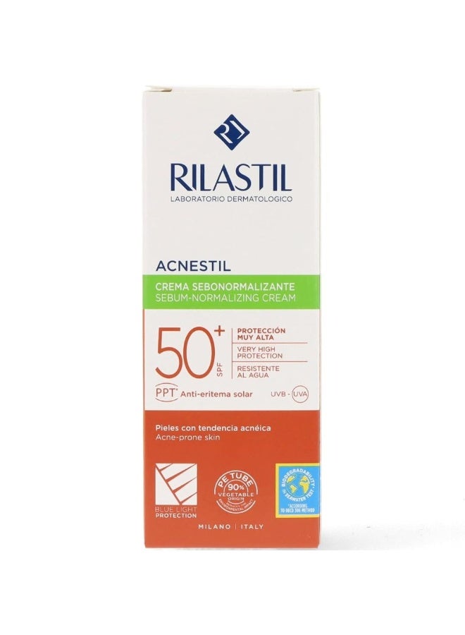 Rilastil Acnestil Sebo-Normalizing Cream SPF50+ 40ml - Image 2