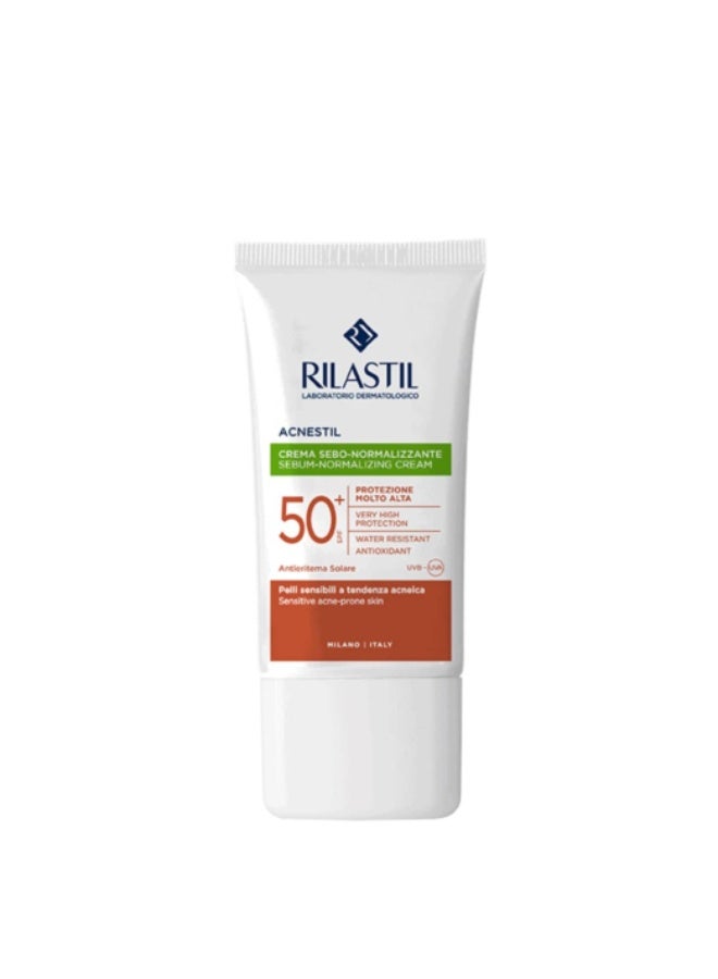 Rilastil Acnestil Sebo-Normalizing Cream SPF50+ 40ml - Image 1