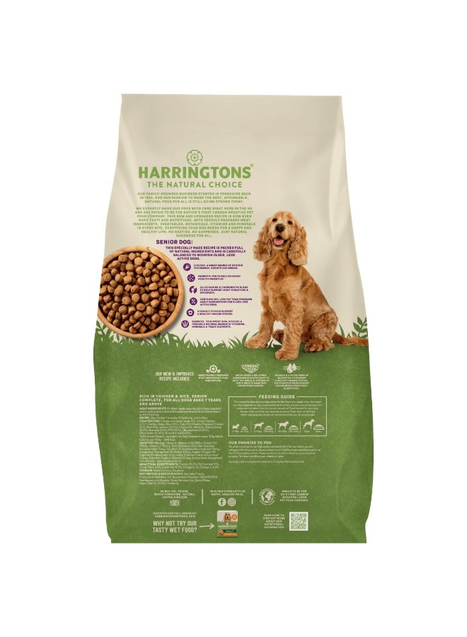 Harringtons Complete Chicken & Rice Senior Dry Dog Food 12kg - Image 2