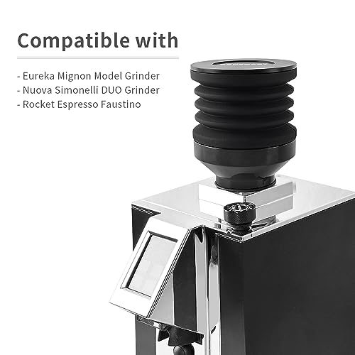 CAFEMASY Coffee Grinder Single Dose Hopper for Eureka Mignon Grinder 2 in 1 Function Coffee Grinder Accessories Hopper Hand Pressure Silicone Bellow to Clean and Collect Coffee Grounds - Image 2