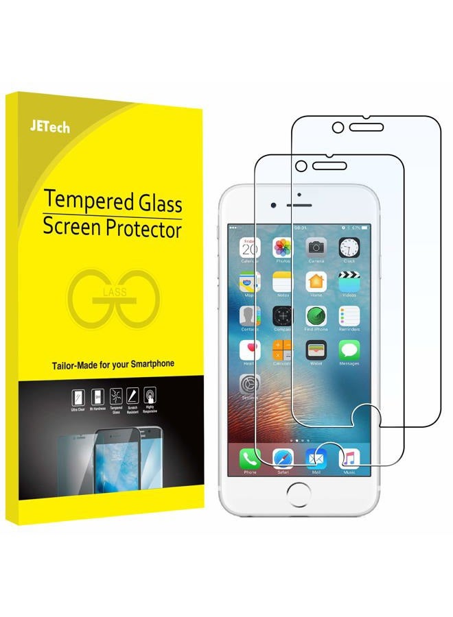 Jetech Screen Protector for iPhone 6 and iPhone 6s, 4.7-Inch, Tempered Glass Film, 2-Pack - Image 1