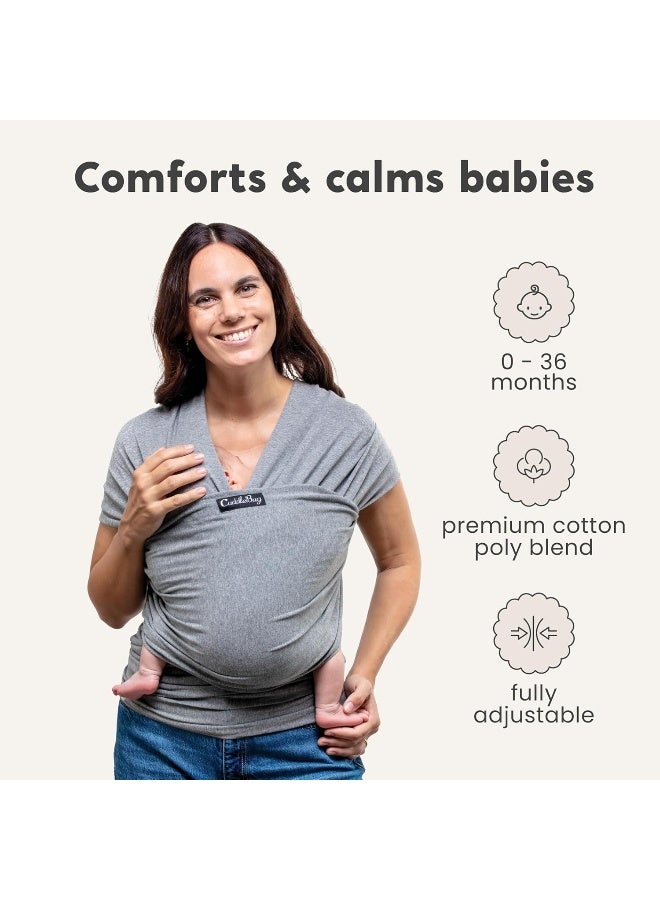Cuddle Bug CuddleBug 9-in-1 Baby Wrap Sling + Carrier - Newborns & Toddlers (Mint) - Image 2