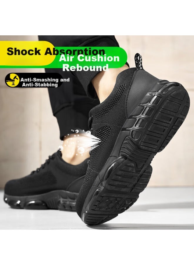 Jingtu Men'S Summer Breathable Steel Toe Cap Anti-Smashing Anti-Piercing Safety Work Shoes 3033T Size 43 - Image 4