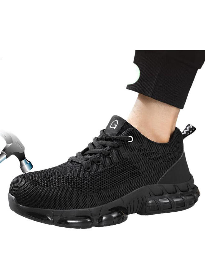 Jingtu Men'S Summer Breathable Steel Toe Cap Anti-Smashing Anti-Piercing Safety Work Shoes 3033T Size 43 - Image 1