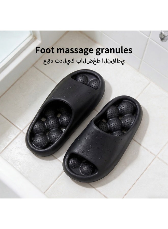 GUOLUOFEI Massage Slide Soft Cushioned Anti-Slip Pool Slides Comfort Quick Drying with Drain Holes Bathroom Slippers Shower Shoes for Women and Men - Image 4