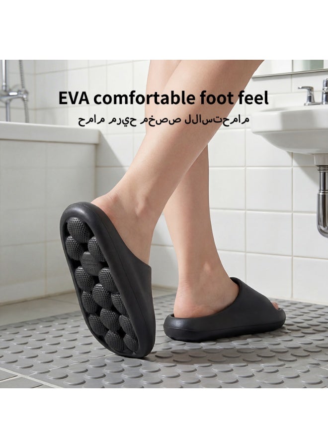 GUOLUOFEI Massage Slide Soft Cushioned Anti-Slip Pool Slides Comfort Quick Drying with Drain Holes Bathroom Slippers Shower Shoes for Women and Men - Image 2
