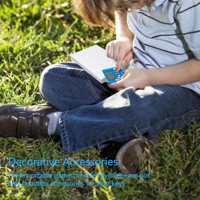 Careflection Game Box Mini Video Key Chain Player Classic Retro With 26 Kinds : Lcd Machine Collectible Portable Indoor Outdoor Console Handheld Toy Puzzle Solve For Girls, Kids (Red) - Image 5