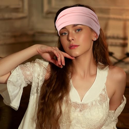 DiyJibb أربطة رأس DiyJibb للنساء، 7 قطع من أربطة الشعر القماشية العريضة للتمارين الرياضية، اليوغا، العناية بالبشرة والارتداء اليومي، ناعمة وقابلة للتمدد - Image 5