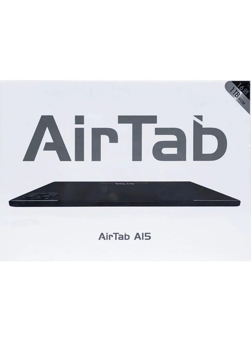 AirTab A15 5G Smart Tablet 10.1 Inch Display 16GB RAM 1TB Storage 10000mAh Battery Dual Camera Face Unlock High-Speed Wi-Fi Android Tablet Black – Powerful Performance & Sleek Design  - Image 3