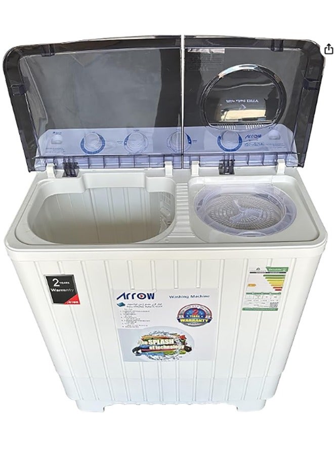 Arrow win Tub 10KG Washing Machine, Semi-Automatic, Turbo Wash Technology, Rust-Free Design, Streamlined & Lightweight for Easy Installation, White Color | RO-11TTB - Image 3