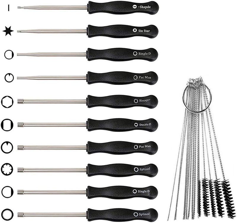 LIYYOO carburetor adjustment screwdriver tools cleaning brush needle kit for Common 2 Cycle Carburator Small Engine Carburetor Adjusting Tool - Image 3