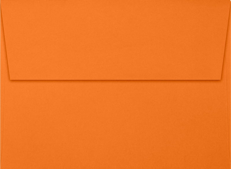 LUXPaper A7 Invitation Envelopes | Peel & Press | 5 1/4" x 7 1/4" | Mandarin Orange | 80lb. Text | 250 Qty - Image 2