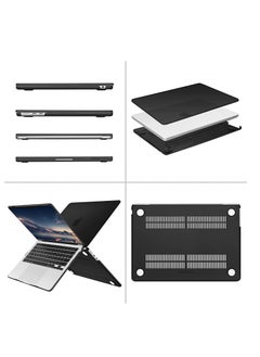 Generic MacBook Pro 13 inch Case 2022 2021 2020-2016 M2 M1 A2338 A2289 A2251 A2159 A1989 A1706 A1708 with/without Touch Bar Protective Plastic Hard Shell Case Cover Black  - Image 3