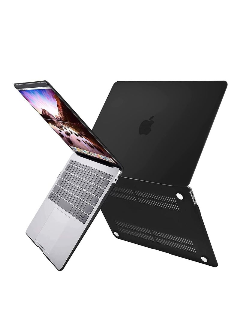 Generic - MacBook Pro 13 inch Case 2022 2021 2020-2016 M2 M1 A2338 A2289 A2251 A2159 A1989 A1706 A1708 with/without Touch Bar Protective Plastic Hard Shell Case Cover Black - Image 1