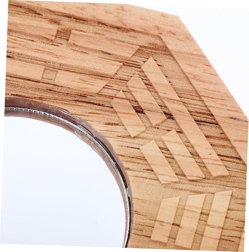 Wooden Bagua Convex Mirror Feng Shui Wall Decor for Home Office Luck Fortune - Image 4