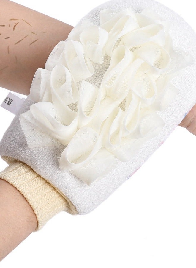 double-sided bathing flower scrubbing towel fine sand bathing household bubble scrubbing bath towel - Image 2