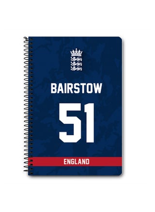 Designer A5 Spiral Notebook Memo Notepad Journal Player - Jonny Bairstow, Jersey Number -51 (With Logo) - pzsku/Z8824AD9C9ADDA9300CD7Z/45/_/1695038598/881ae618-5347-410e-a489-942c0c31b50e