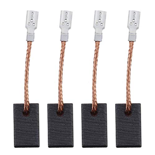 Micro Traders تجار ميكرو 2 زوج من فرش الكربون 6x8x13 مم لآلة التلميع الدوارة متوافقة مع RUPES LH 18 EN LH 18 ENS SL 42 A SL 42 AE - Image 1