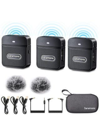 Blink100 B2 2.4GHz Dual Wireless Lavalier Lapel Microphone For Cameras Smartphone DSLR Recording Vlog Noise Reduction 10-Hour Battery Life Transmitter 2 + Receiver 1 - pzsku/Z8824B9512367DA769C21Z/45/1747045634/744705eb-f470-4afc-9a89-5bd19e40750f