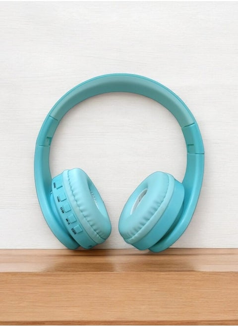 Stereo Wireless Over-Ear ST-A50 Headphone Headset With Mic Support Tf Card - Blue