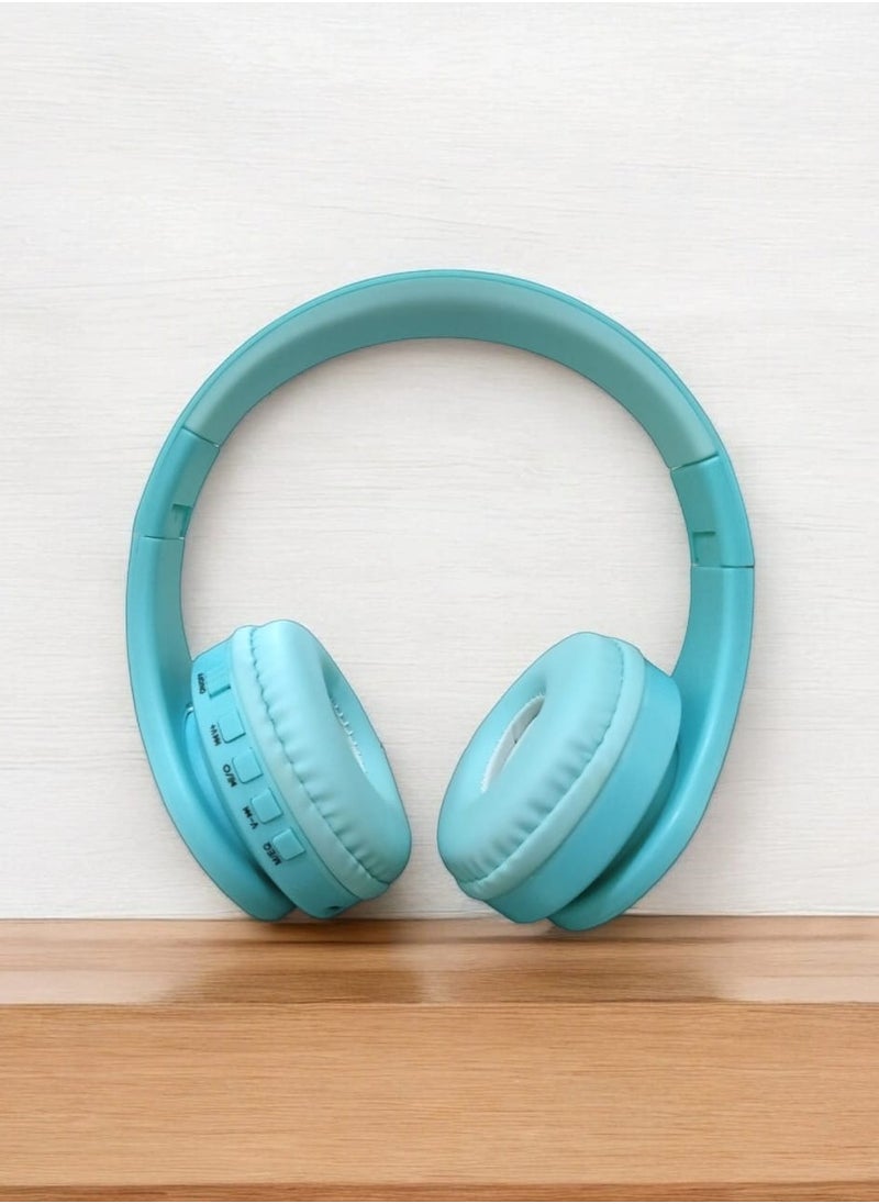 Stereo Wireless Over-Ear ST-A50 Headphone Headset With Mic Support Tf Card - Blue