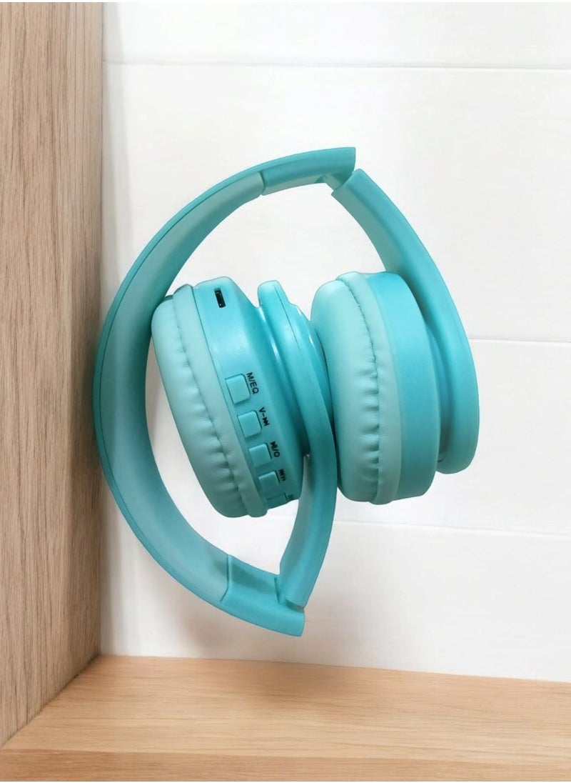 Stereo Wireless Over-Ear ST-A50 Headphone Headset With Mic Support Tf Card - Blue