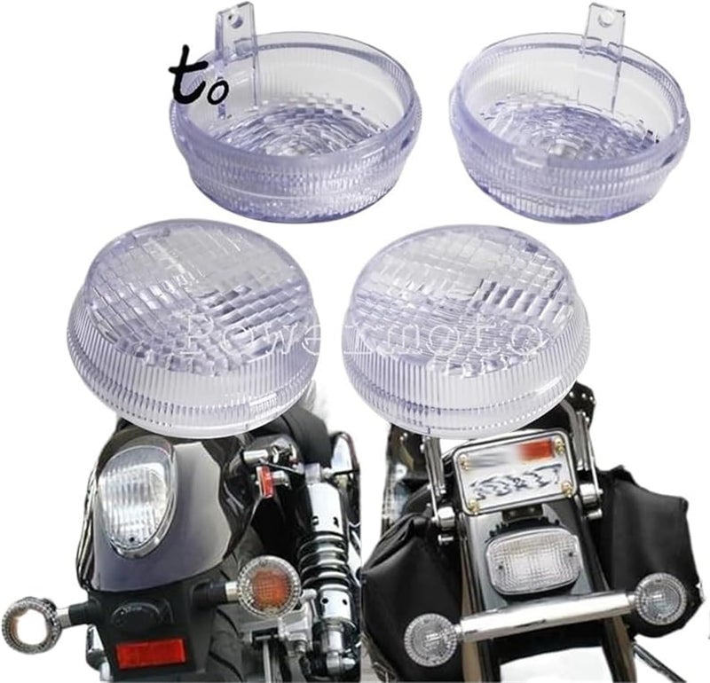 Vuzmode Motorcycle Turn Signal Lens Covers - 4 Pack - Image 3