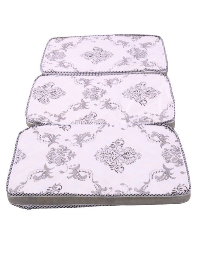 Generic Easy-to-carry foldable foam Single mattress with bag size 190*6 cm With Thickness 90 cm White  - Image 1