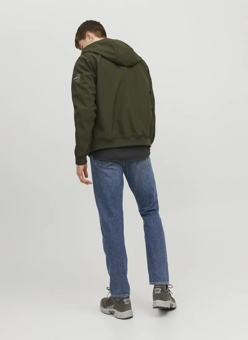 جاك اند جونز Casual Zip Through Hooded Jacket