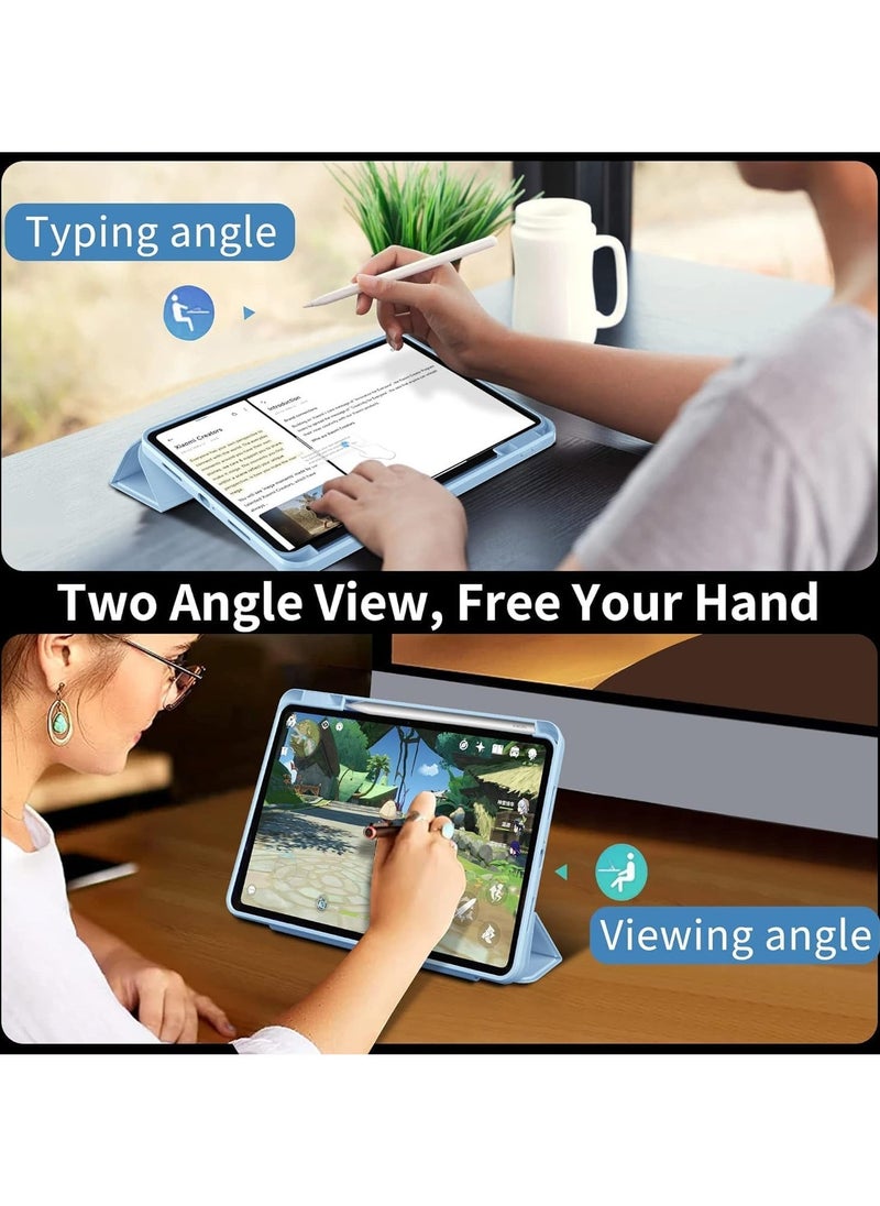 Arabest Xiaomi Pad 6 /Pad 6 Pro cover,Hard Shell Smart Cover Protective Slim Case for Xiaomi Mi Pad 6 /Pad 6 Pro light blue - Image 4