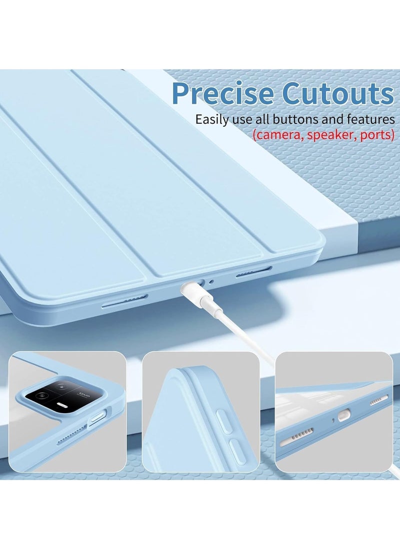 Arabest Xiaomi Pad 6 /Pad 6 Pro cover,Hard Shell Smart Cover Protective Slim Case for Xiaomi Mi Pad 6 /Pad 6 Pro light blue - Image 5