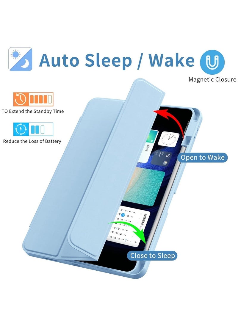 Arabest Xiaomi Pad 6 /Pad 6 Pro cover,Hard Shell Smart Cover Protective Slim Case for Xiaomi Mi Pad 6 /Pad 6 Pro light blue - Image 3