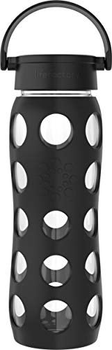 Lifefactory 22-Ounce BPA-Free Glass Water Bottle with Classic Cap and Protective Silicone Sleeve, Onyx - Image 5