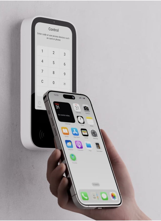 Ajax KeyPad TouchScreen - White | Easy & Secure Smart Security Keypad  - Image 1