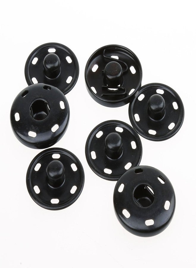 COTOWIN Sew-On Snaps,Black Press Buttons,Pack of 10,25mm - Image 3