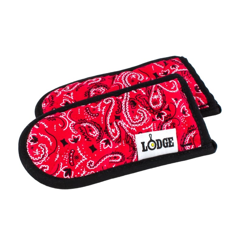 Lodge Fabric Hot Handle Holder (Pack of 2) - Machine Washable Hot Handle Holder Designed for Traditional Lodge Cast Iron Products - Reusable Heat Protection Up to 350Â° - Bandana - Image 1