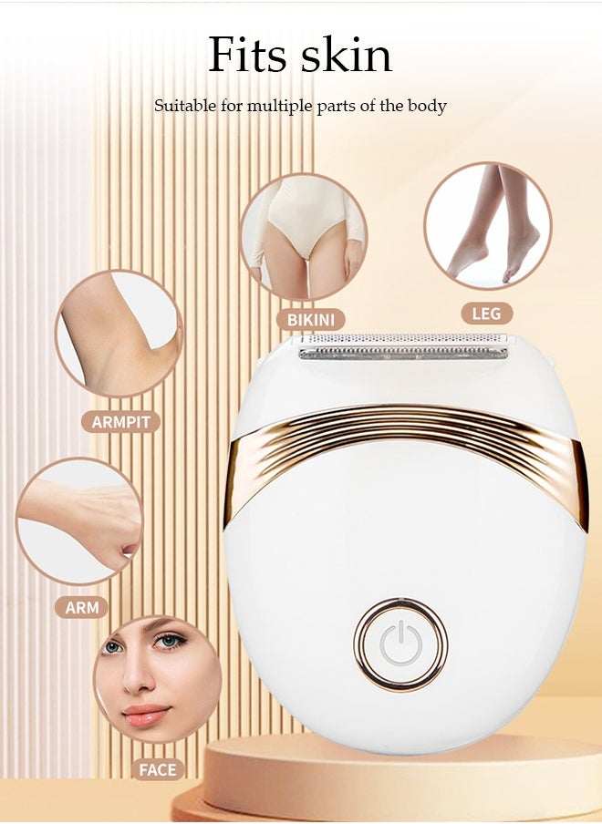 DUNISO Electric Hair Remover，Painless Ladies Shaver，Portable Waterproof Bikini Trimmer，Rechargeable Wet and Dry Cordless Lady Hair Removal Device,for Face, Leg and Underarm Epilator  - Image 2