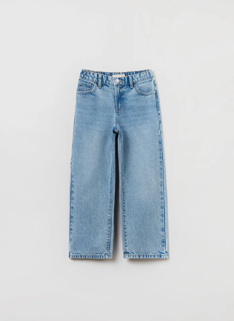 او في اس OVS Five-Pocket Culotte Jeans