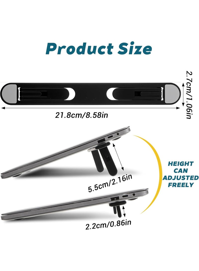 Bukela Foldable Keyboard Riser Stand, Self-Adjusting Laptop Feet with Dual Angles Small Computer Stand Portable PP Computer Keyboard Lift for Desk - Image 2