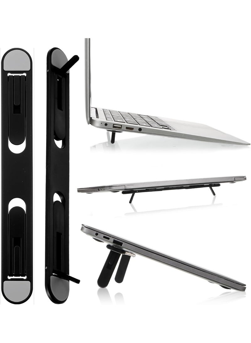 Bukela Foldable Keyboard Riser Stand, Self-Adjusting Laptop Feet with Dual Angles Small Computer Stand Portable PP Computer Keyboard Lift for Desk - Image 1
